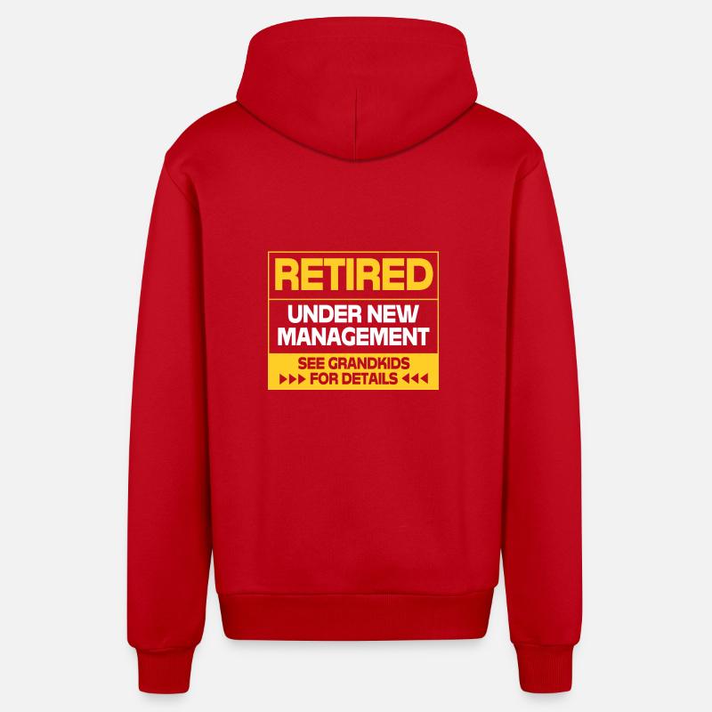 Pension d’infirmière - Veste à capuche bio décontractée fabriquée en UE - rouge