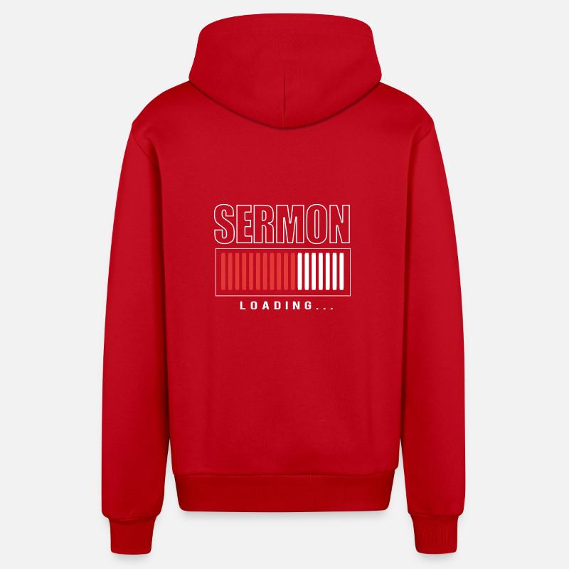 Pasteur - Veste à capuche bio décontractée fabriquée en UE - rouge