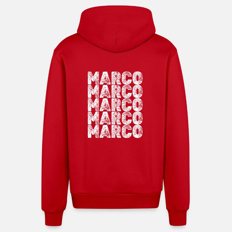 Held Marco - Organic Relaxed Kapuzenjacke Made in EU - Rot