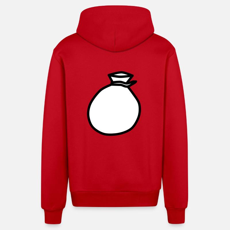 backpack suitcase backpack bag briefcase36 - Organic Relaxed Hooded Jacket Made in EU - red