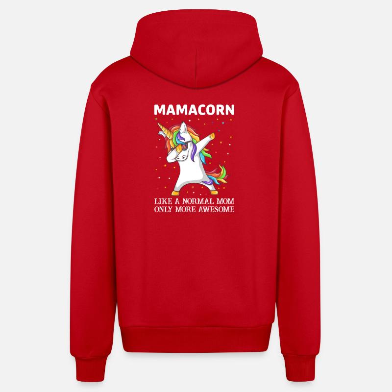 Mamacorn - Organic Relaxed hettejakke produsert i EU - rød