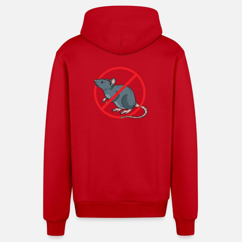 Schädlingsbekämpfung Kammerjäger - Organic Relaxed Kapuzenjacke Made in EU - Rot