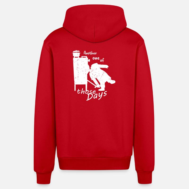 Un autre de ces jours! - Veste à capuche bio décontractée fabriquée en UE - rouge