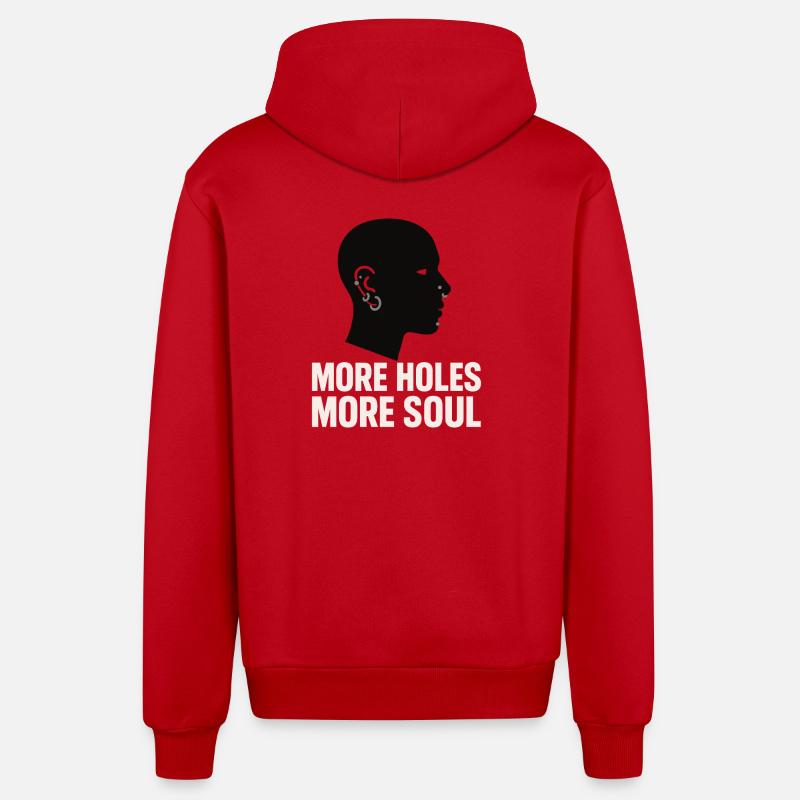 Piercing Addict Body Mod Enthusiast - Veste à capuche bio décontractée fabriquée en UE - rouge
