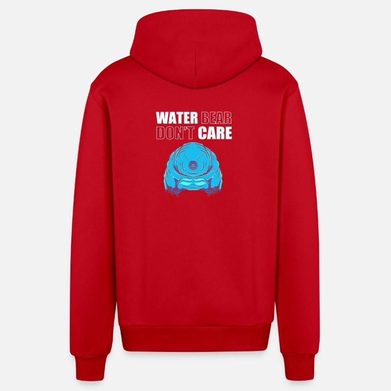 Tardigrade Tardigrades Bärtierchen Wasserbär - Organic Relaxed Kapuzenjacke Made in EU - Rot
