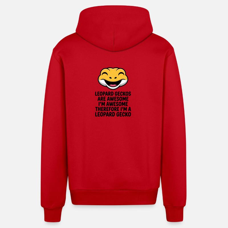 Riez avec une citation génétique audacieuse - Veste à capuche bio décontractée fabriquée en UE - rouge