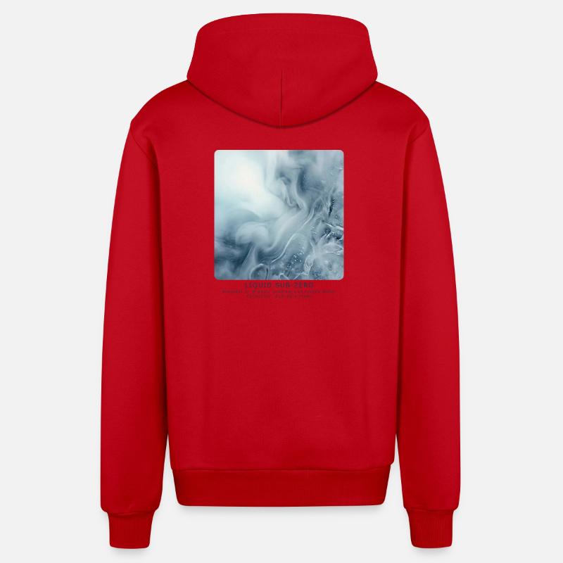 Liquid Sub-Zero - Organic Relaxed Hooded Jacket Made in EU - red