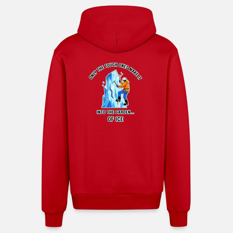 Garten aus Eis - Organic Relaxed Kapuzenjacke Made in EU - Rot