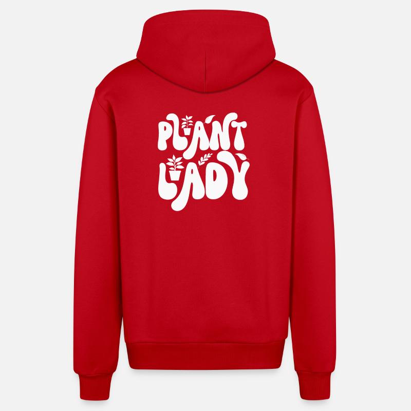 Planter - Veste à capuche bio décontractée fabriquée en UE - rouge