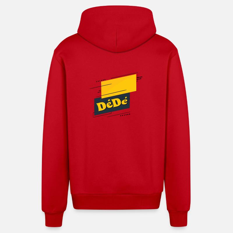 Dédé - Organic Relaxed Kapuzenjacke Made in EU - Rot