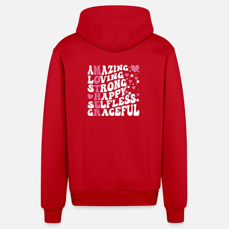 Die beste Mutter aller Zeiten - Organic Relaxed Kapuzenjacke Made in EU - Rot
