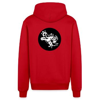 Shard 81 - Organic Relaxed Kapuzenjacke Made in EU - Rot - Hinten