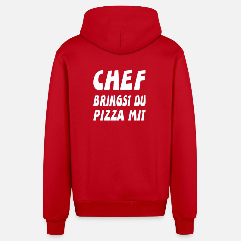 Chef - Organic Relaxed Kapuzenjacke Made in EU - Rot