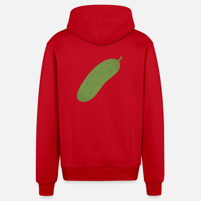 Pickle Tee - Veste à capuche bio décontractée fabriquée en UE - rouge