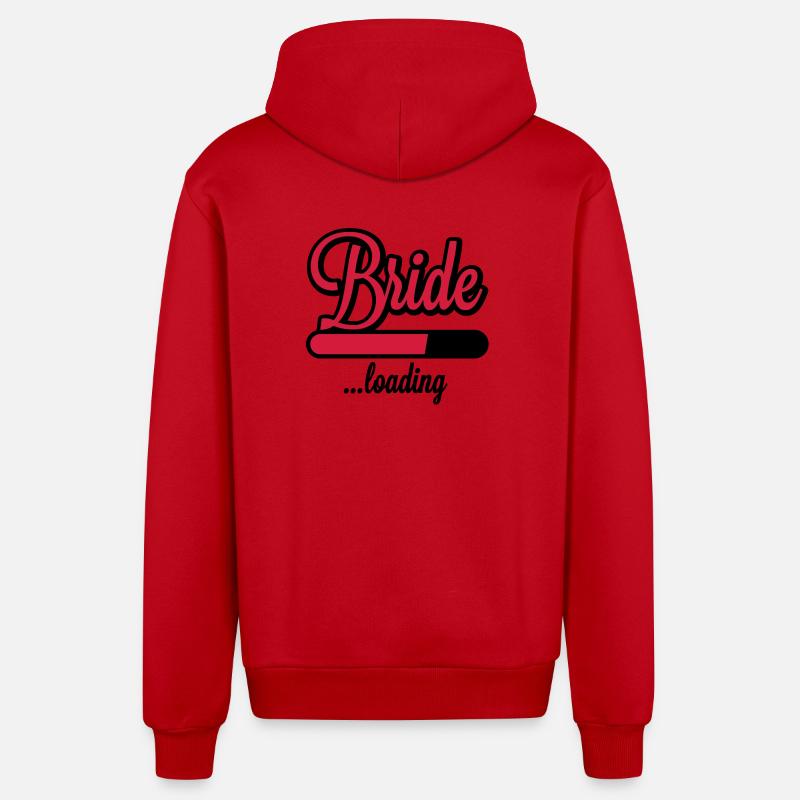 Bride loading | Hen Night - Veste à capuche bio décontractée fabriquée en UE - rouge