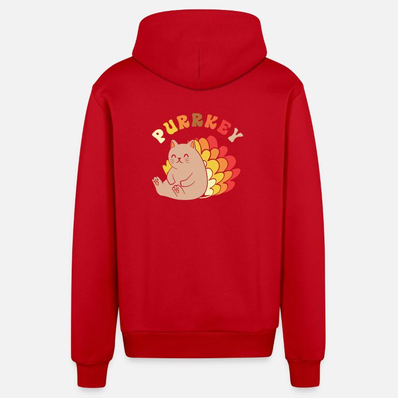 Thanksgiving Mama Mutter Oma Großmutter - Organic Relaxed Kapuzenjacke Made in EU - Rot