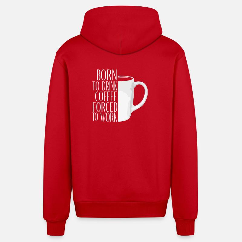 Tasse Motivational Café Originale - Veste à capuche bio décontractée fabriquée en UE - rouge