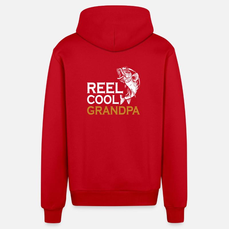 Opa Conquer Angelrolle Cool - Organic Relaxed Kapuzenjacke Made in EU - Rot