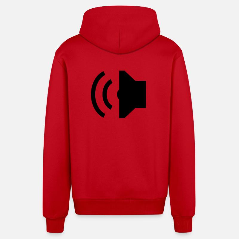 Intervenants, Intervenants - Veste à capuche bio décontractée fabriquée en UE - rouge