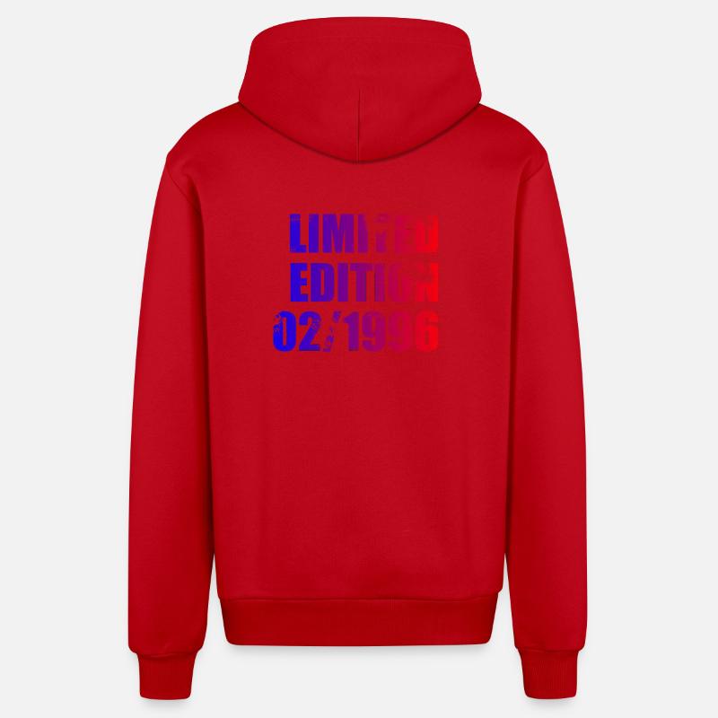 30e anniversaire Édition Limitée 02/1996 - Veste à capuche bio décontractée fabriquée en UE - rouge