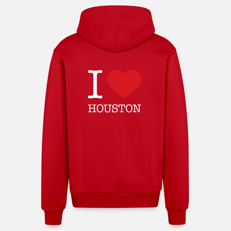 J’ADORE HOUSTON - Veste à capuche bio décontractée fabriquée en UE - rouge