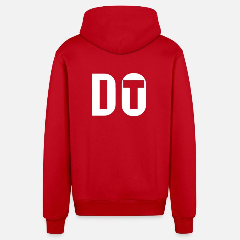 Do It Dont Quit - Organic Relaxed Kapuzenjacke Made in EU - Rot