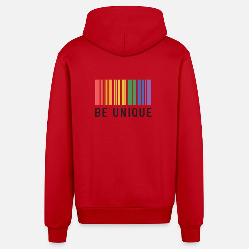LGBT-Pride-Monat – Sei einzigartig - Organic Relaxed Kapuzenjacke Made in EU - Rot