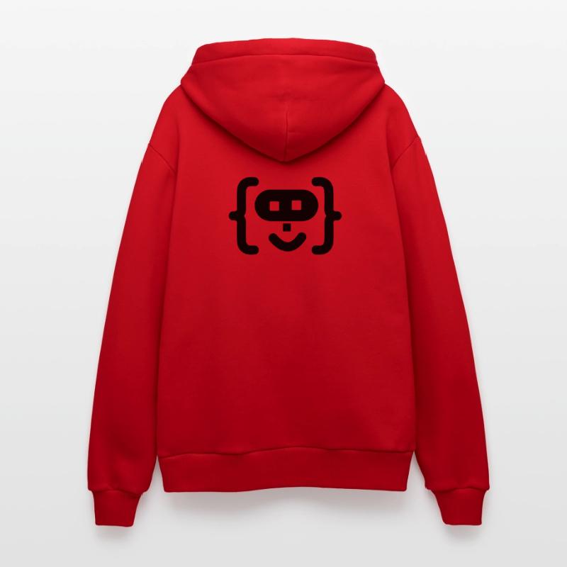 Hacker-Programmierer-Code-Logo Organic Relaxed Kapuzenjacke Made in EU