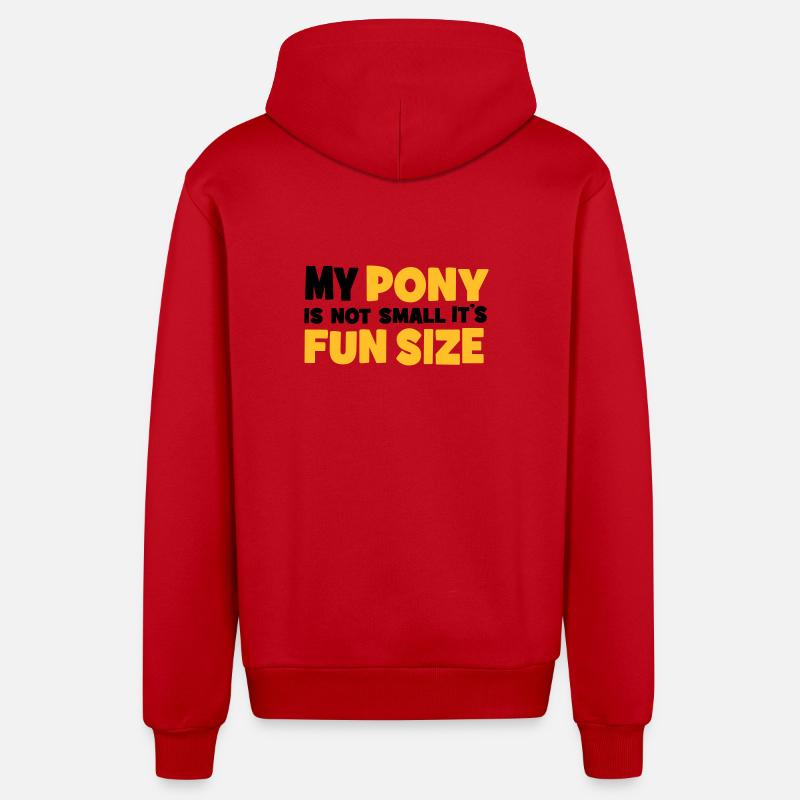 Pony - Organic Relaxed Kapuzenjacke Made in EU - Rot