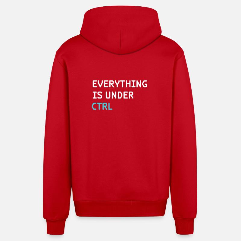 Programmation drôle - Programmeur Ingénieur logiciel - Veste à capuche bio décontractée fabriquée en UE - rouge