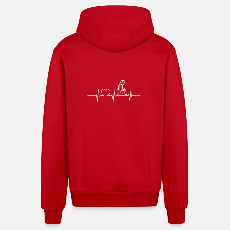 Macaque Macaque - Veste à capuche bio décontractée fabriquée en UE - rouge