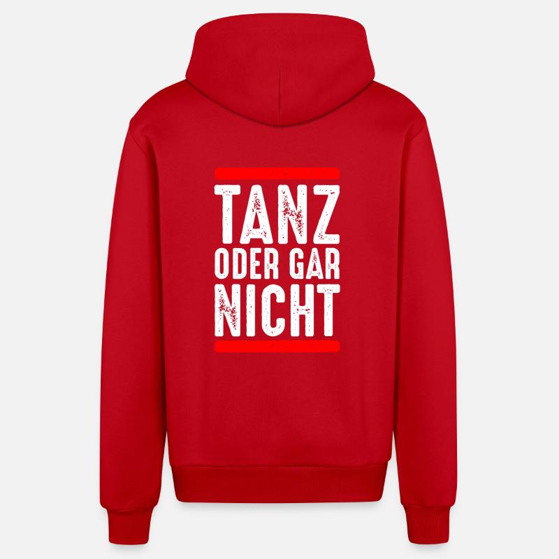 Tanz oder gar nicht - Organic Relaxed Kapuzenjacke Made in EU - Rot