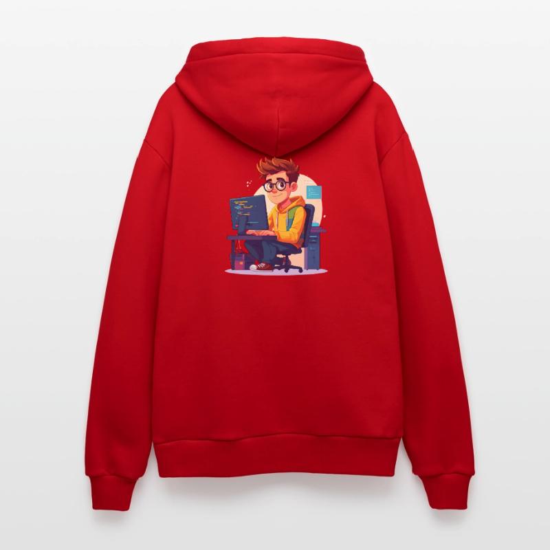 Programmierer oder Nerd Organic Relaxed Kapuzenjacke Made in EU