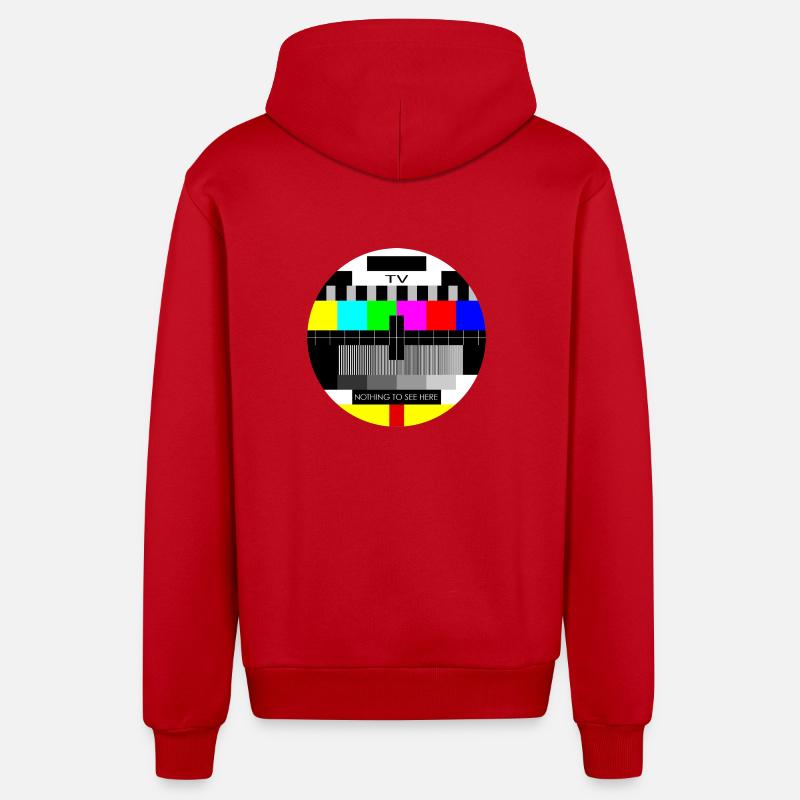 Test Image - Veste à capuche bio décontractée fabriquée en UE - rouge