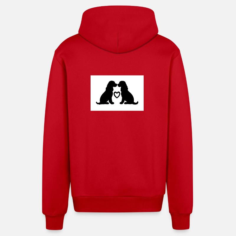 Cocker Spaniel - Organic Relaxed Kapuzenjacke Made in EU - Rot