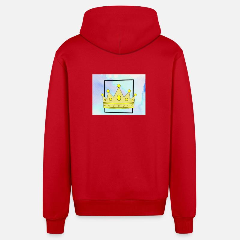 20240512 005821 1 - Veste à capuche bio décontractée fabriquée en UE - rouge