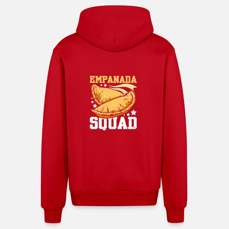 Effectif de l’Empanada - Veste à capuche bio décontractée fabriquée en UE - rouge
