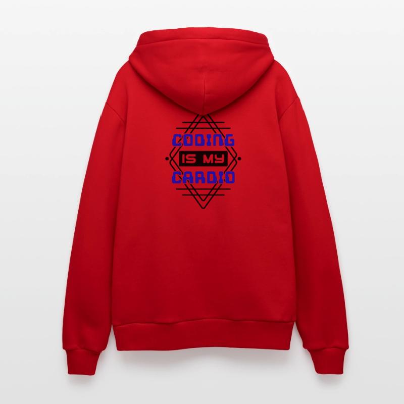 Cool Saying Developer Coden Programmer Code Organic Relaxed Hooded Jacket Made in EU