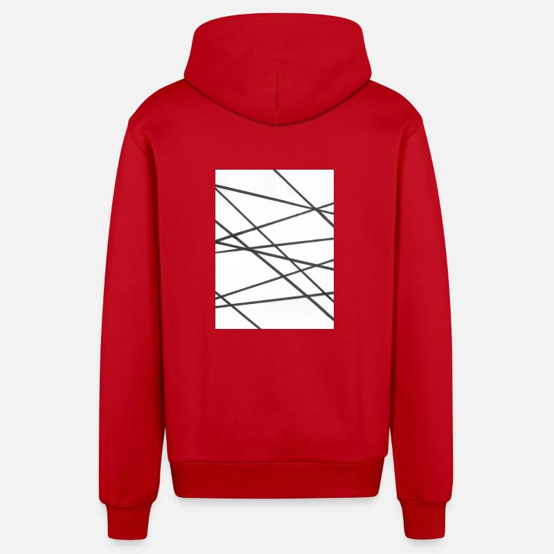 Tiny - Veste à capuche bio décontractée fabriquée en UE - rouge