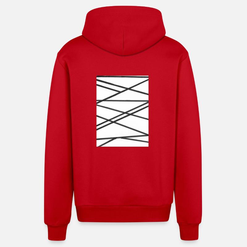 Nemo - Veste à capuche bio décontractée fabriquée en UE - rouge