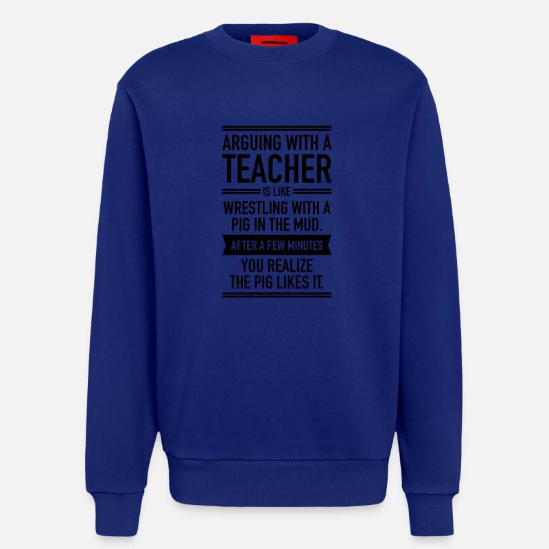 Arguin With A Teacher - Sweatshirt - made by SPREAD  - Iconic Blue
