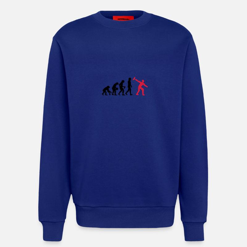 Curling Evolution - Sweatshirt - made by SPREAD  - Iconic Blue