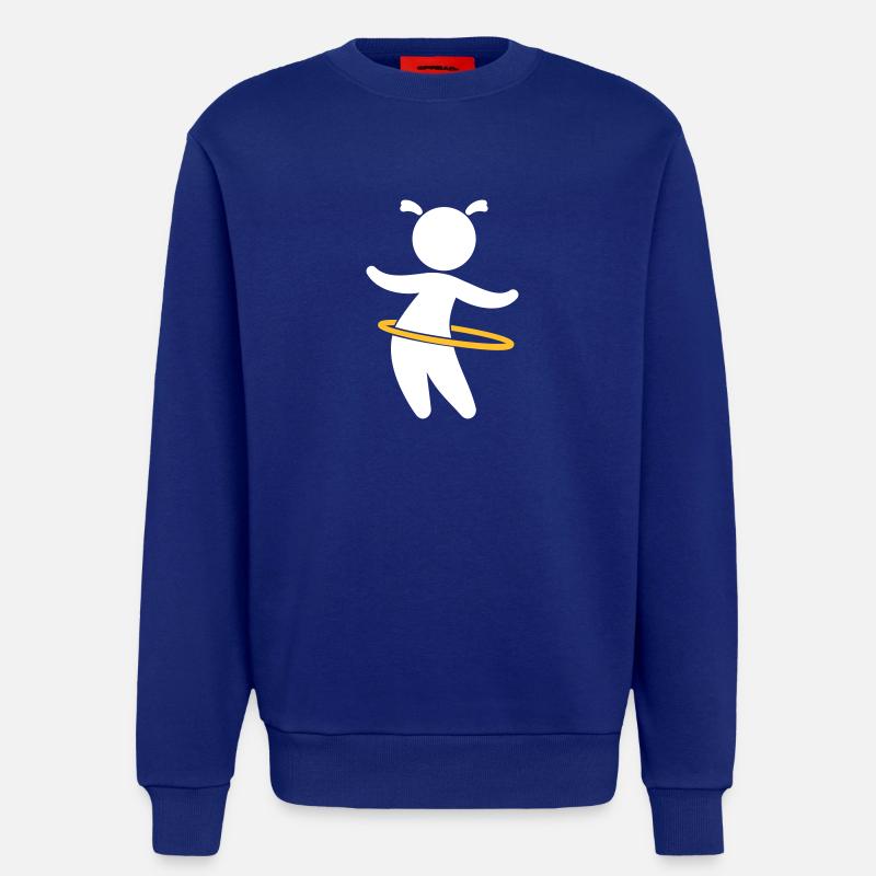 Kind spielt mit Hoolahoop - Sweatshirt - made by SPREAD  - Iconic Blue