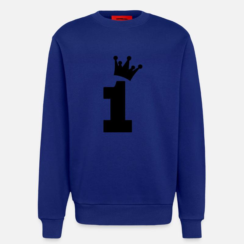 one 1 eins - Sweatshirt - made by SPREAD  - Iconic Blue