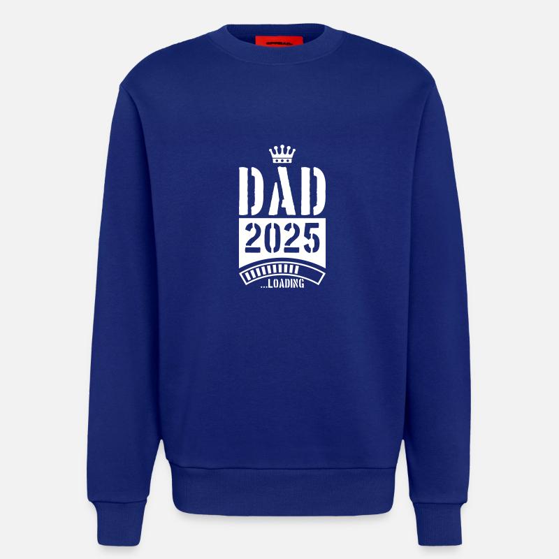 Dad 2025 Loading Papa - Sweatshirt - made by SPREAD  - Iconic Blue
