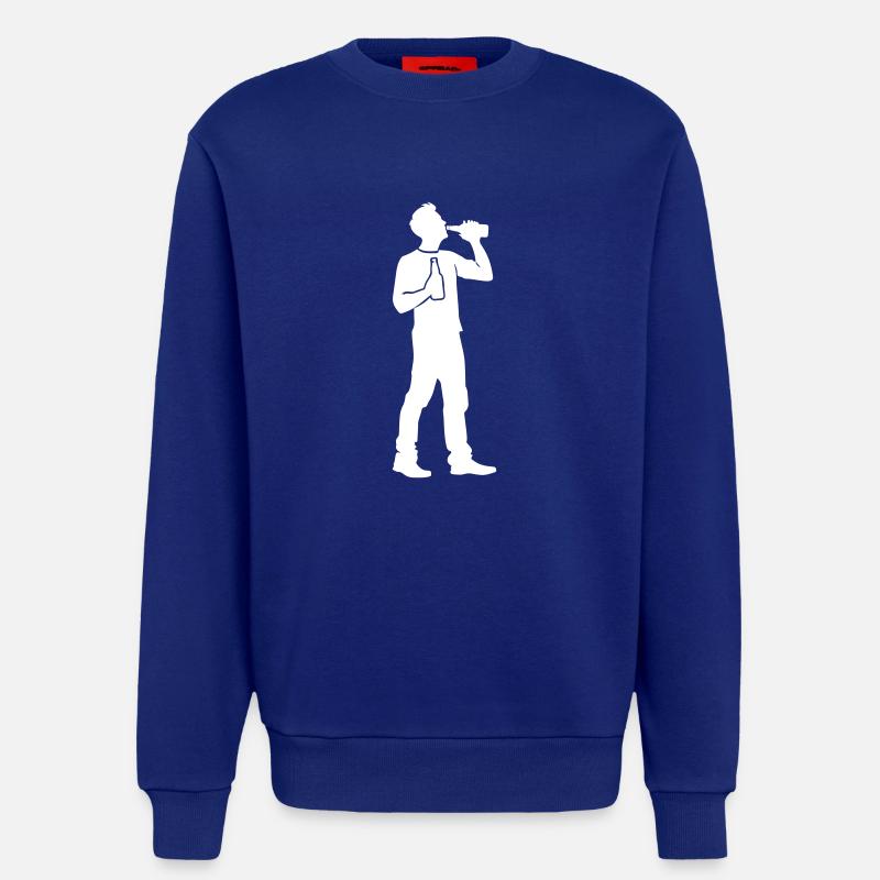Drinking Party Mann - Sweatshirt - made by SPREAD  - Iconic Blue