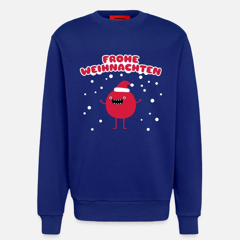 Drôle de Noël - Joyeux Noël - Sweat bio décontracté fabriqué en UE - Iconic Blue