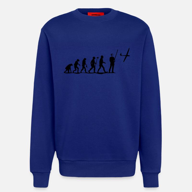 evolution modellfliegen - Sweatshirt - made by SPREAD  - Iconic Blue