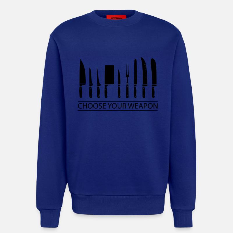 Beruf Koch Messer Geschenk - Sweatshirt - made by SPREAD  - Iconic Blue