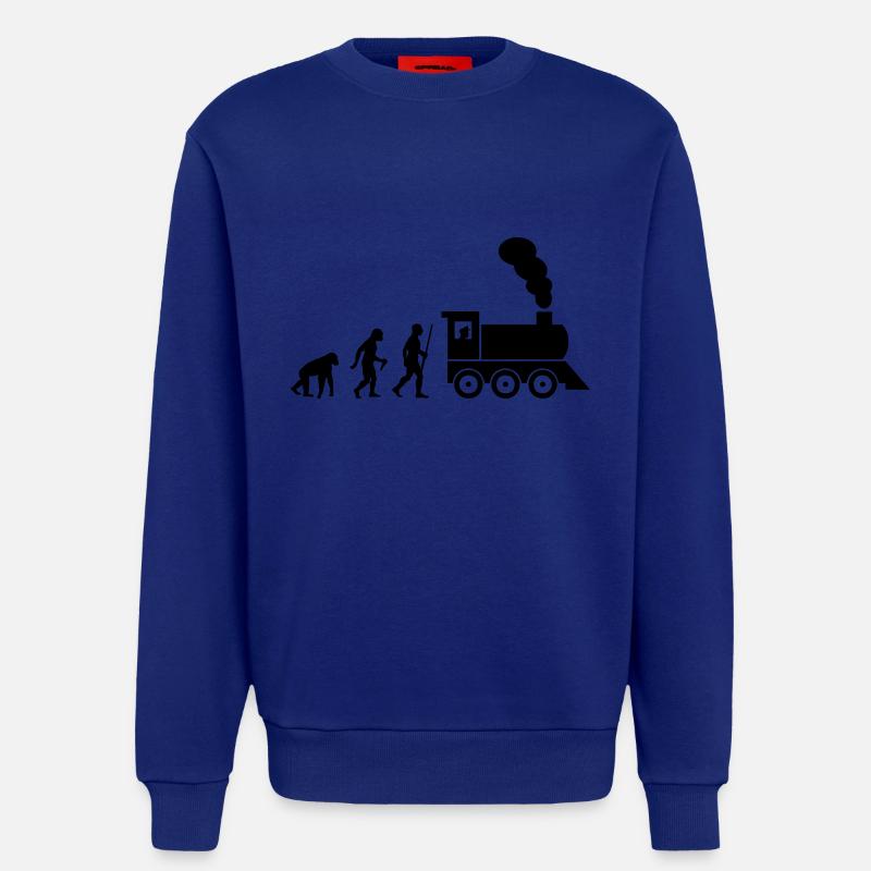 Train driver evolution - Sweat bio décontracté fabriqué en UE - Iconic Blue